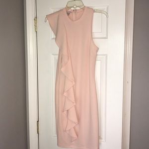 Venus Pink Ruffle Dress